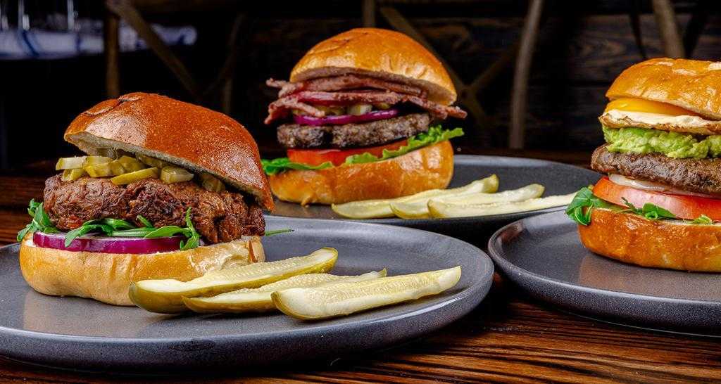 Jungle, Beef Bacon and Sunny burgers