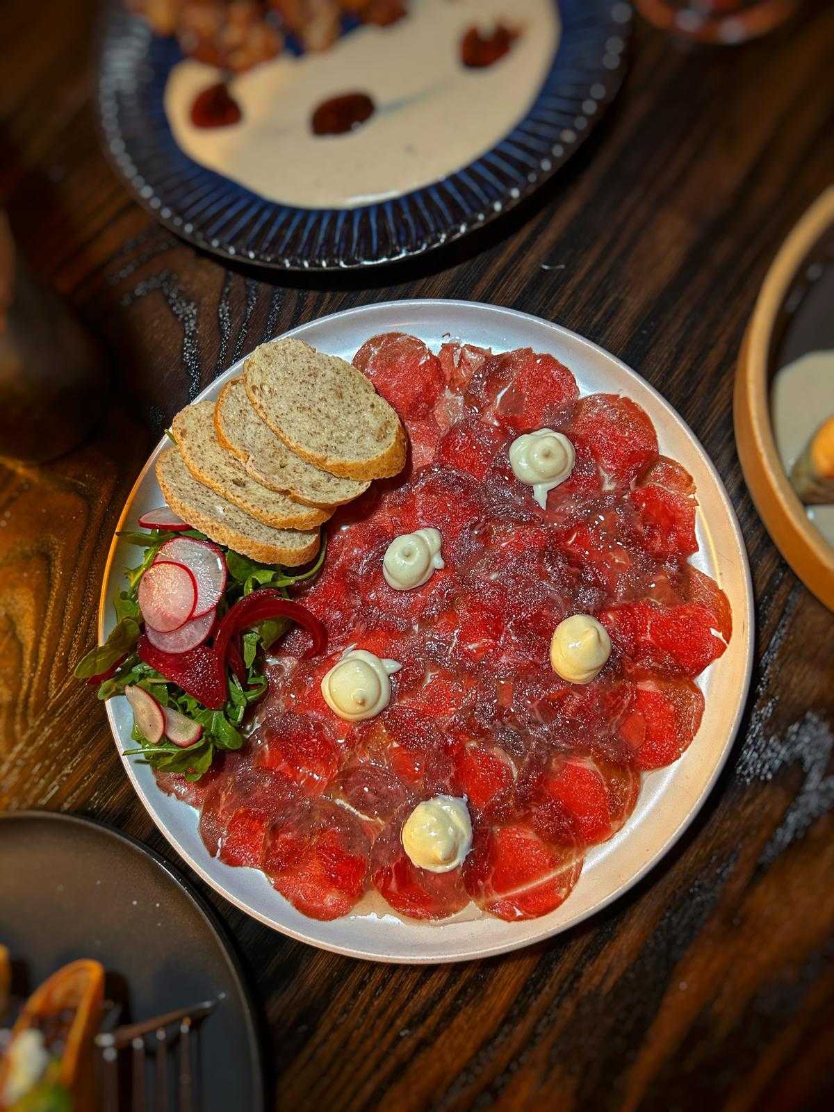Beef carpaccio