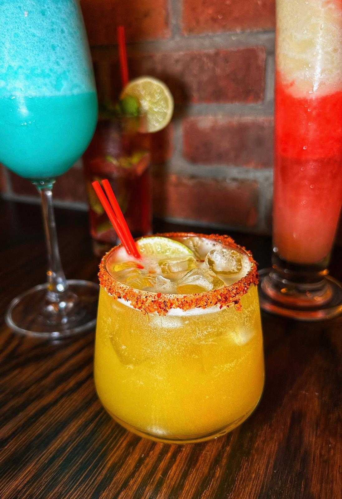 Cocktails on the bar
